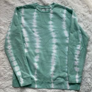 PacSun Green Tie-Dye Sweatshirt